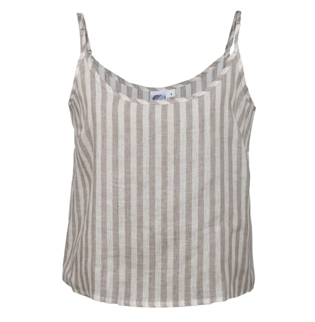 Linen Pyjama Cami Leyla Wide Stripes