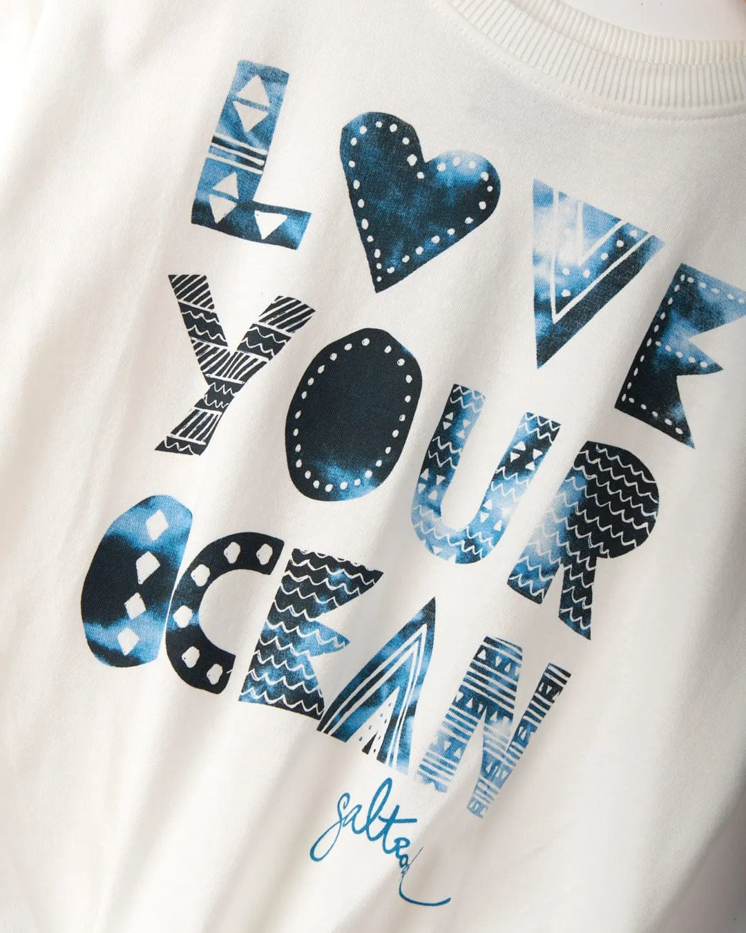 Love Your Ocean - Recycled Kids T-Shirt - White