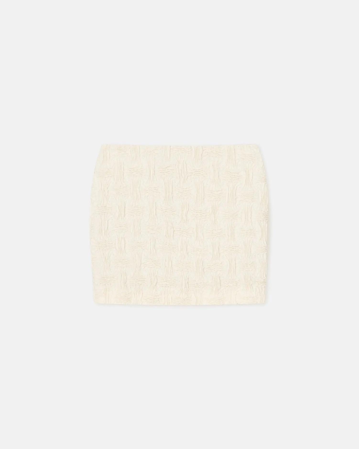 Lyle - Seersucker Tech Linen Mini Skirt - Creme