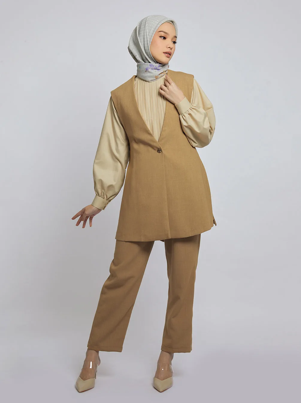 MABEL VEST OUTER CAMEL