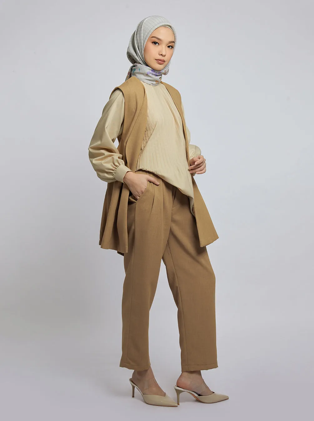 MABEL VEST OUTER CAMEL