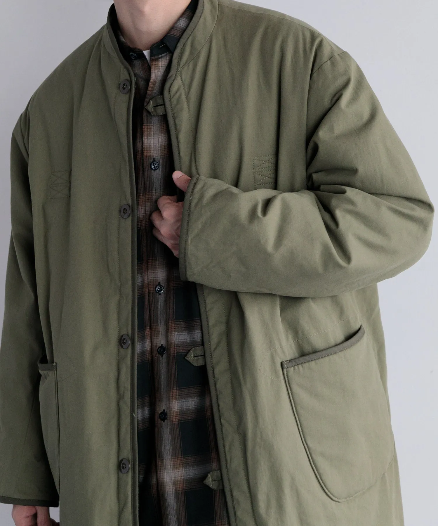 【MEN】ARMY TWILL BROKEN TWILL REVERSIBLE COAT