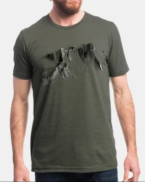 Men's Aerial Mountainscape T-Shirt