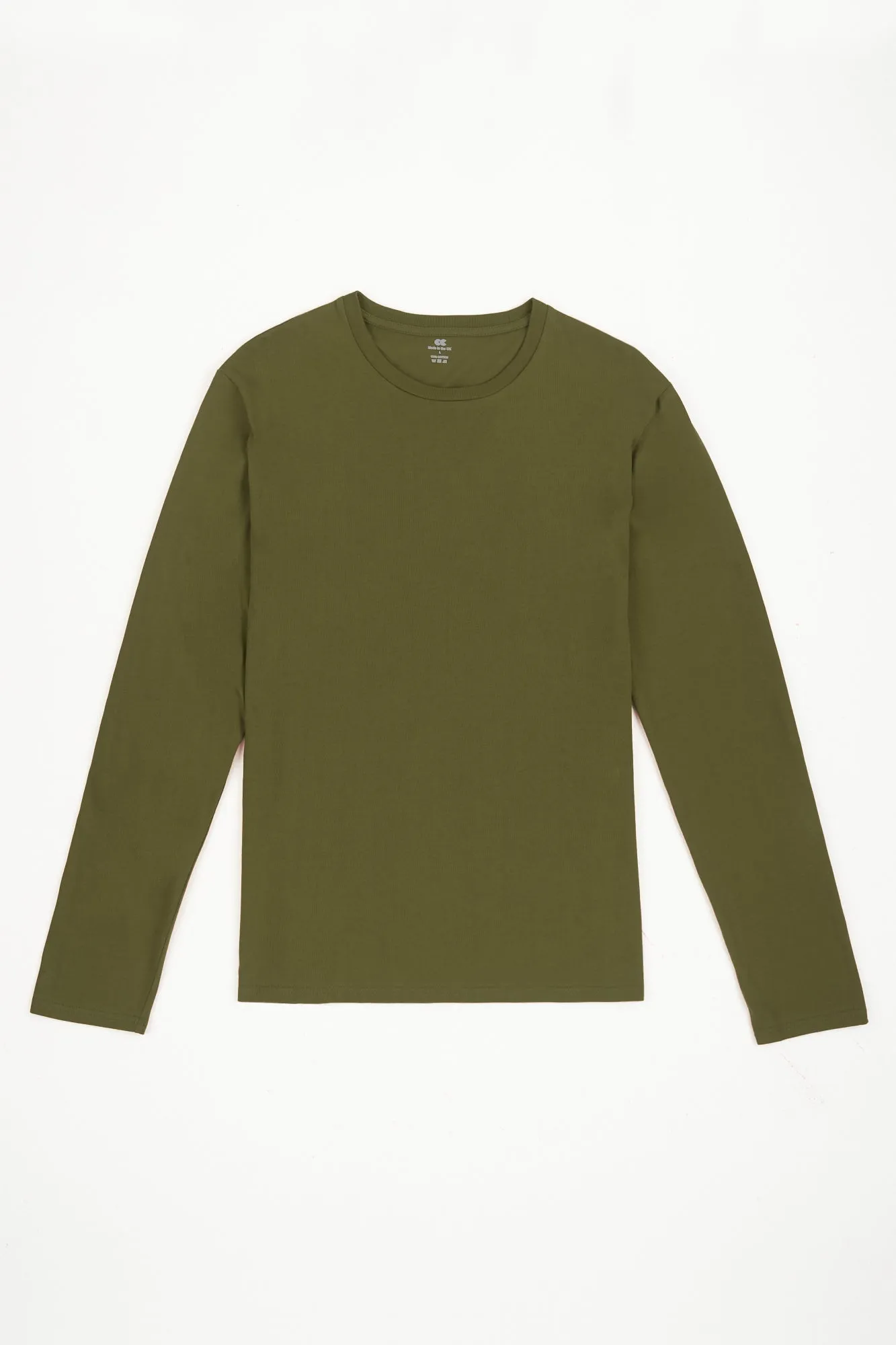 Men's Long Sleeve T Shirt - Olive