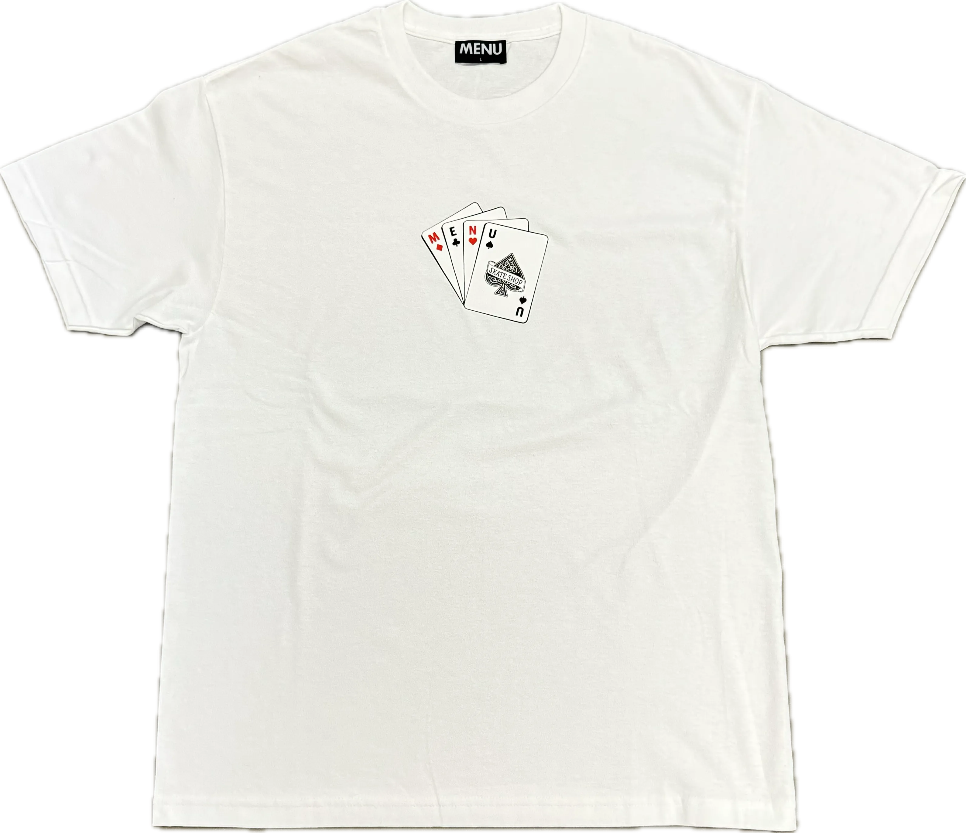 Menu Cards T-Shirt -White