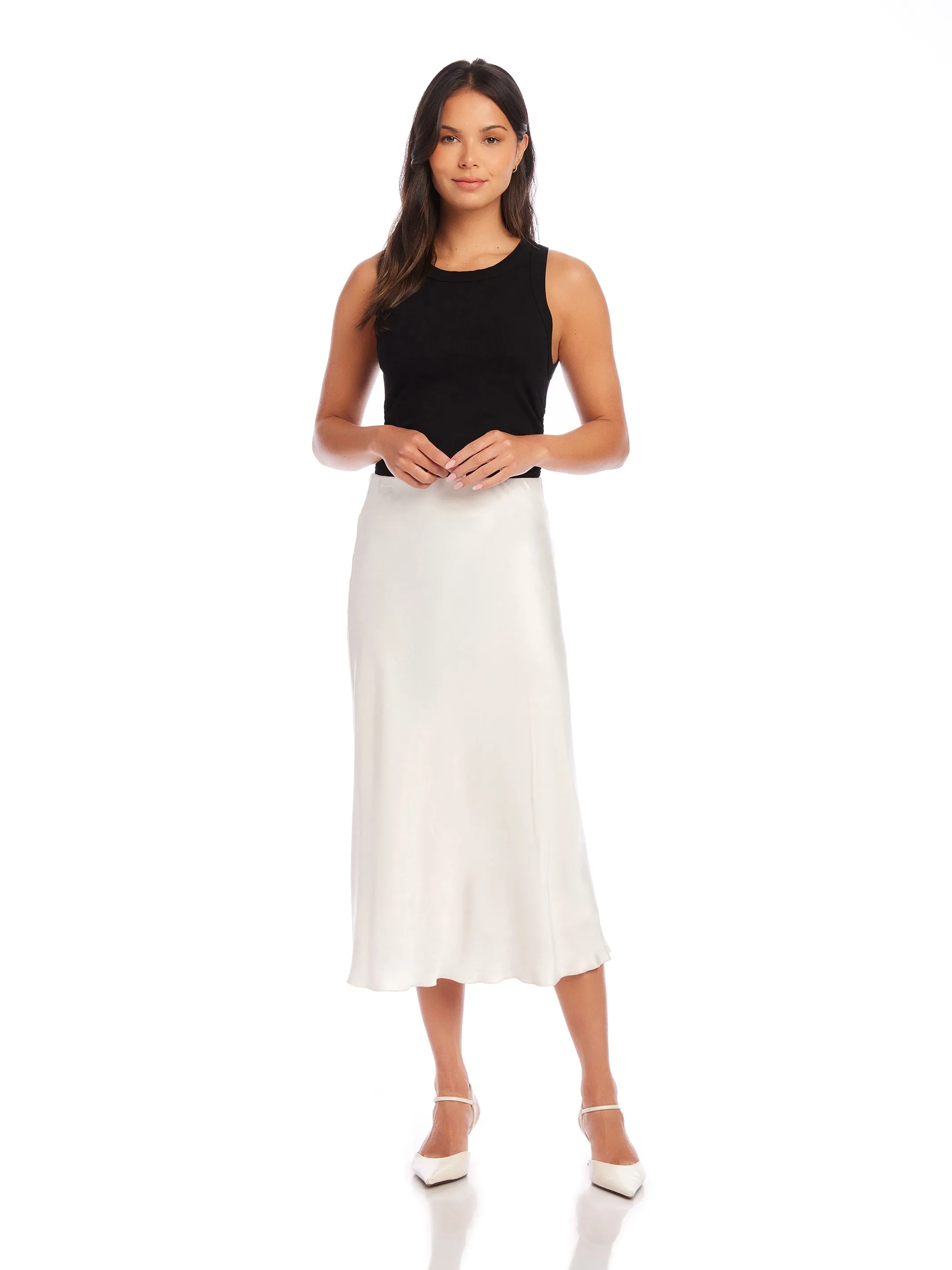 Mia Bias Midi Skirt