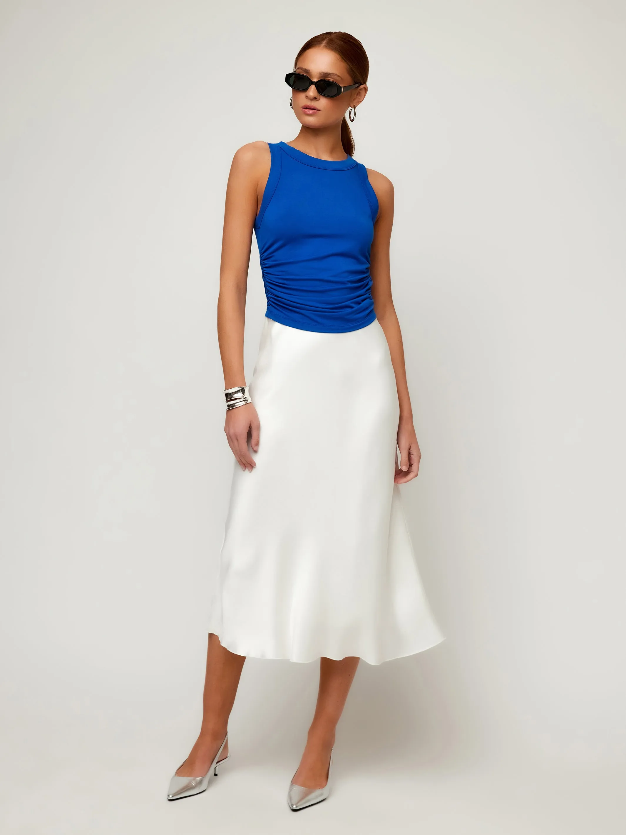 Mia Bias Midi Skirt