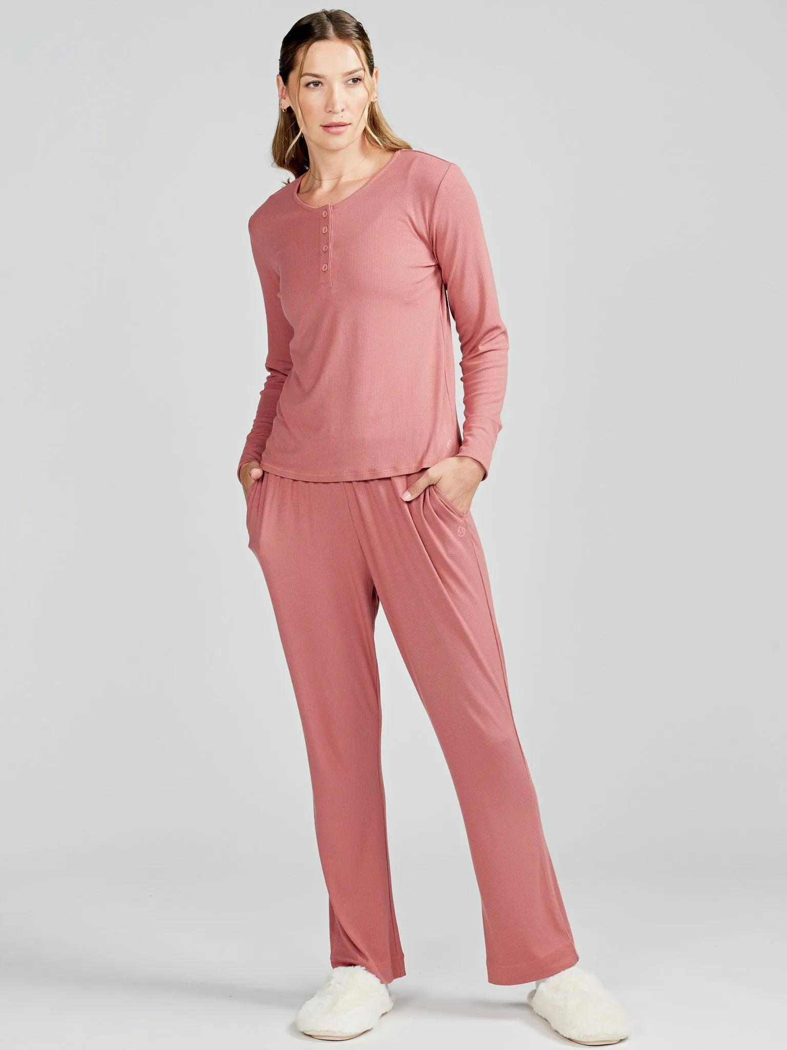 Microluxe Rib Sleep Pant