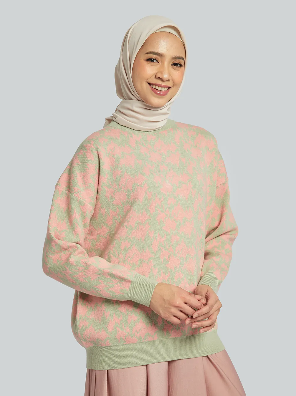 MINKA SWEATER PEACH GREEN