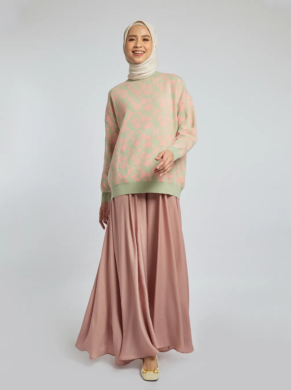 MINKA SWEATER PEACH GREEN