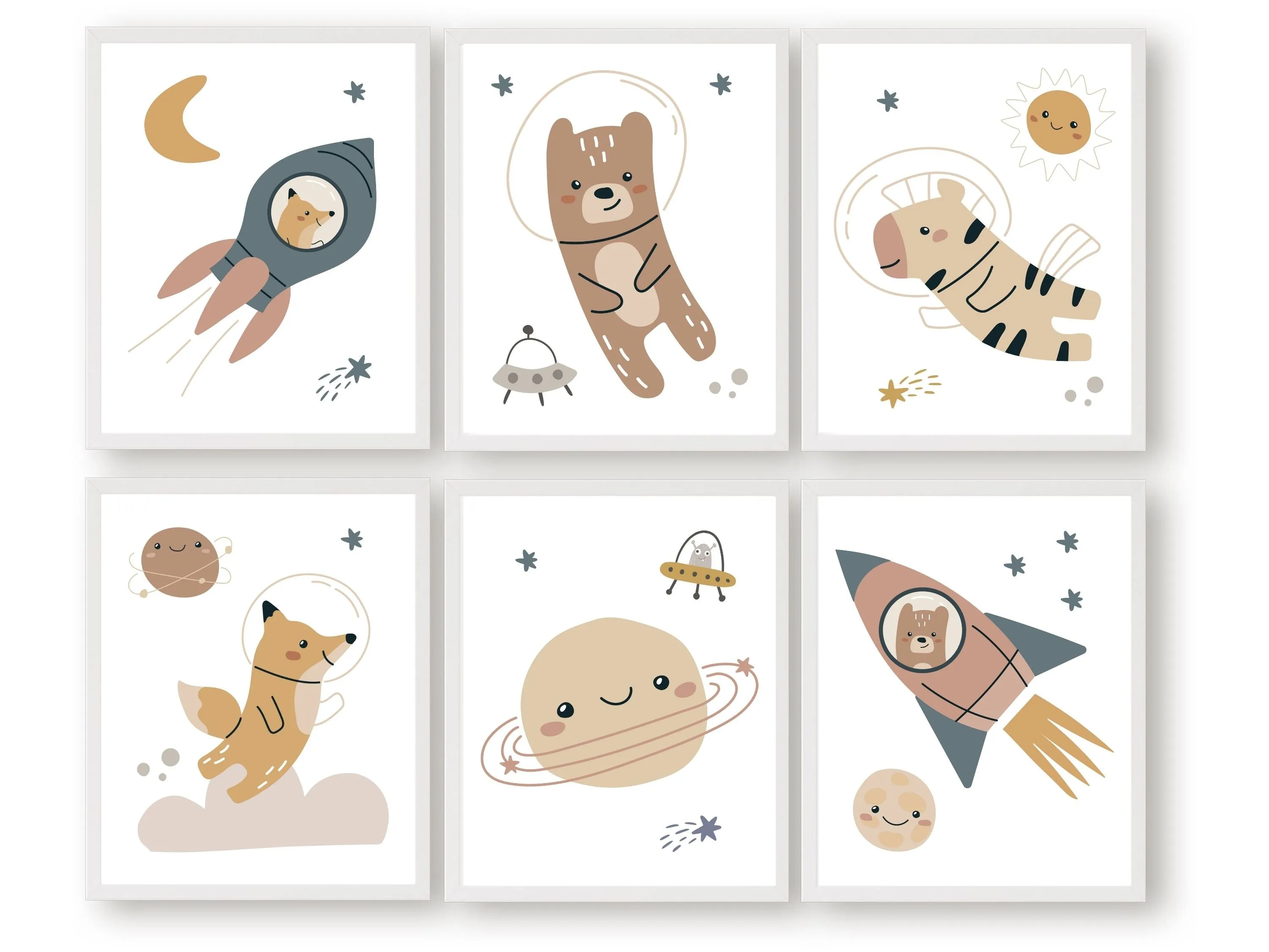 Outer Space Boho Nursery Prints