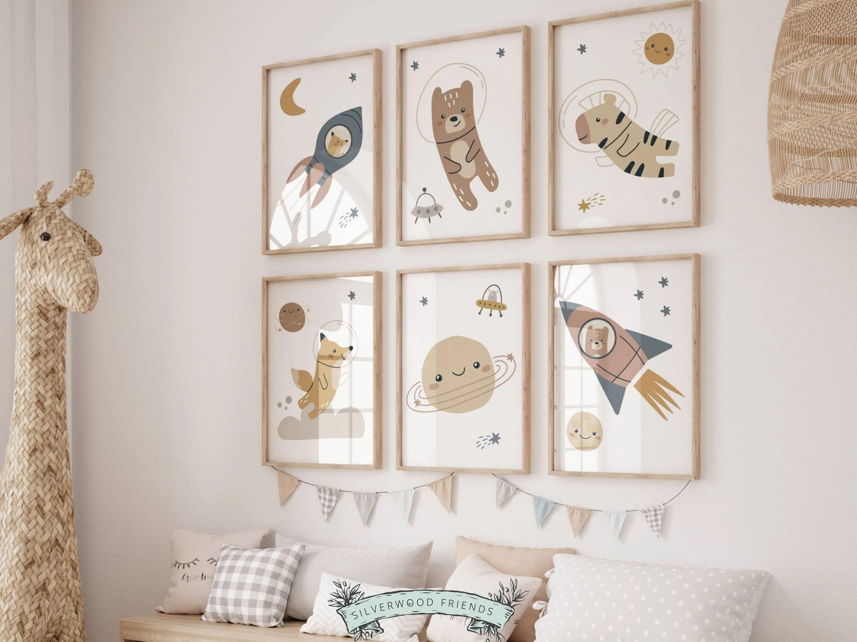 Outer Space Boho Nursery Prints