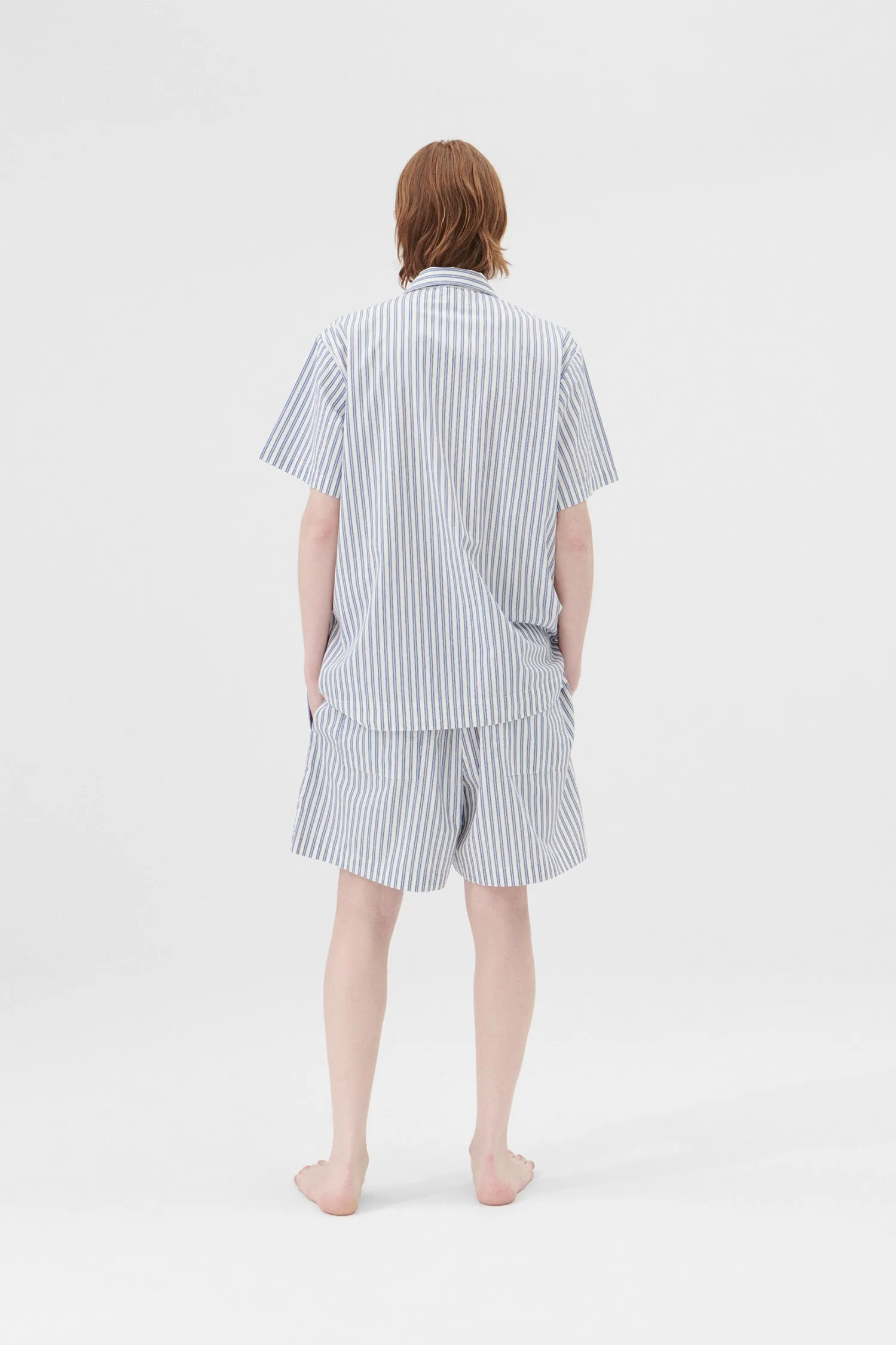 Poplin Pyjama Shorts Skagen Stripe