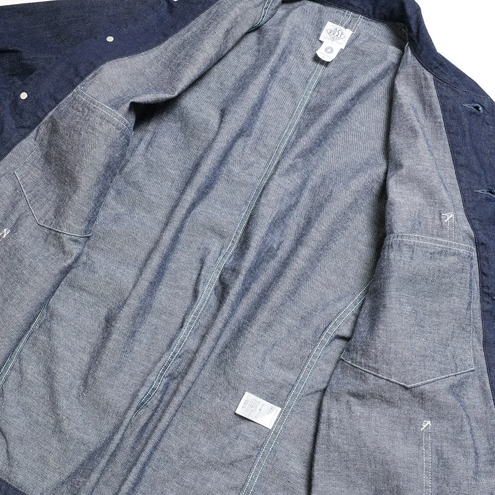 POST O'ALLS - POST44 - 8oz. denim indigo - 3123-8DI