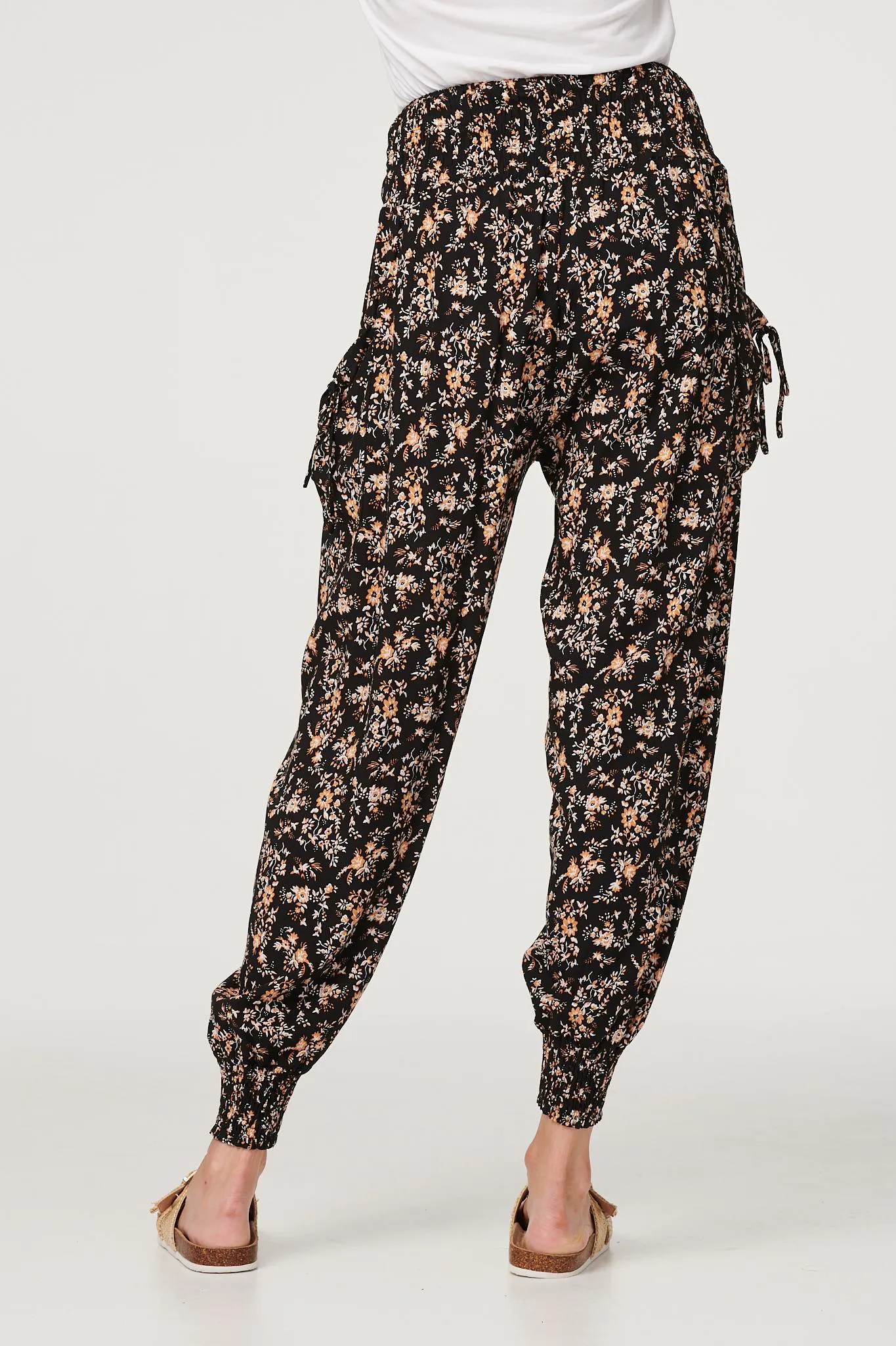 Printed Relaxed Tapered Harem Pants