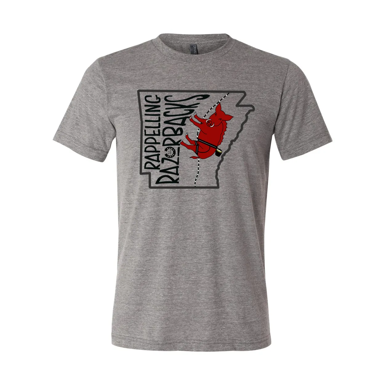 Rappelling Razorbacks Tee (Black)