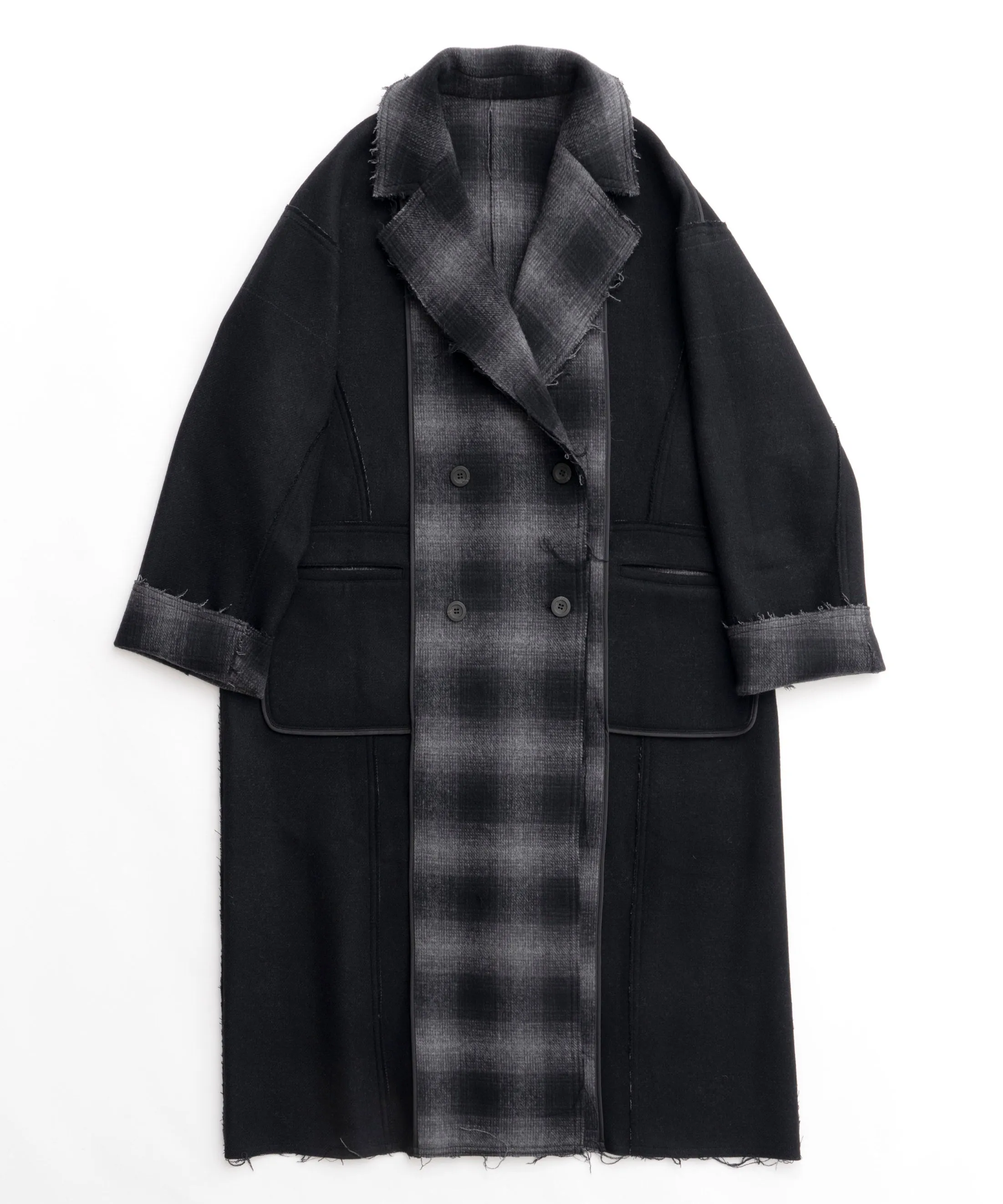 Reversible Cut Off Oversized Coat