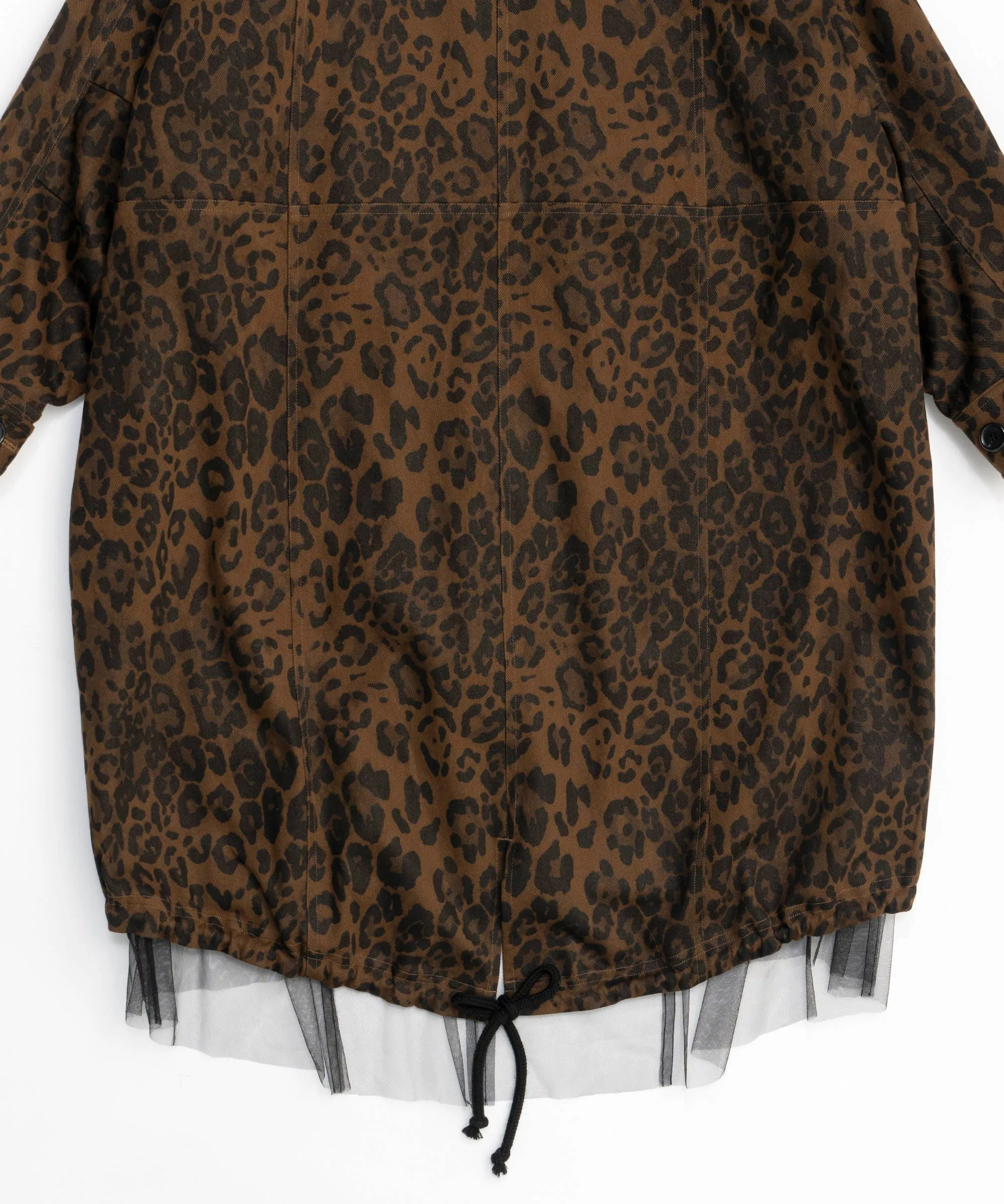 Reversible Leopard Tulle Mod Coat