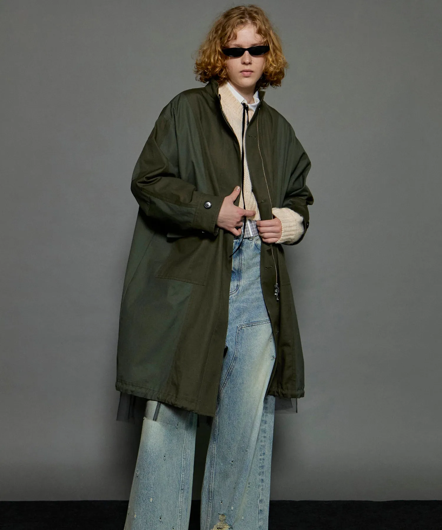 Reversible Tulle Mod Coat