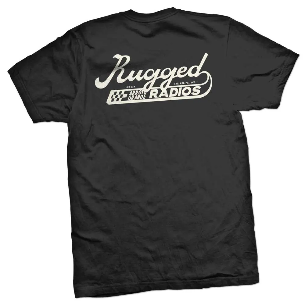 Rugged Radios SCRIPT T-Shirt - Black