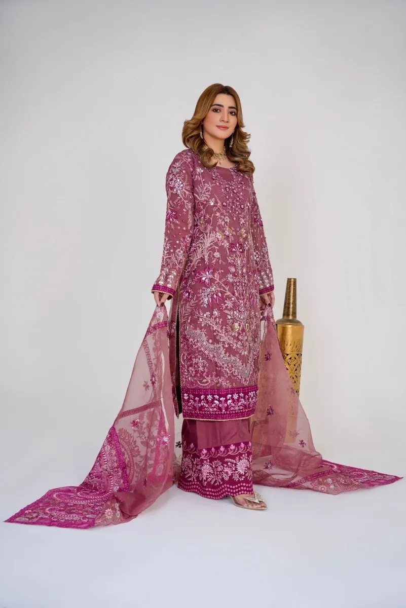 Sajni Embellished Organza Pakistani Wedding Wear SAJ04