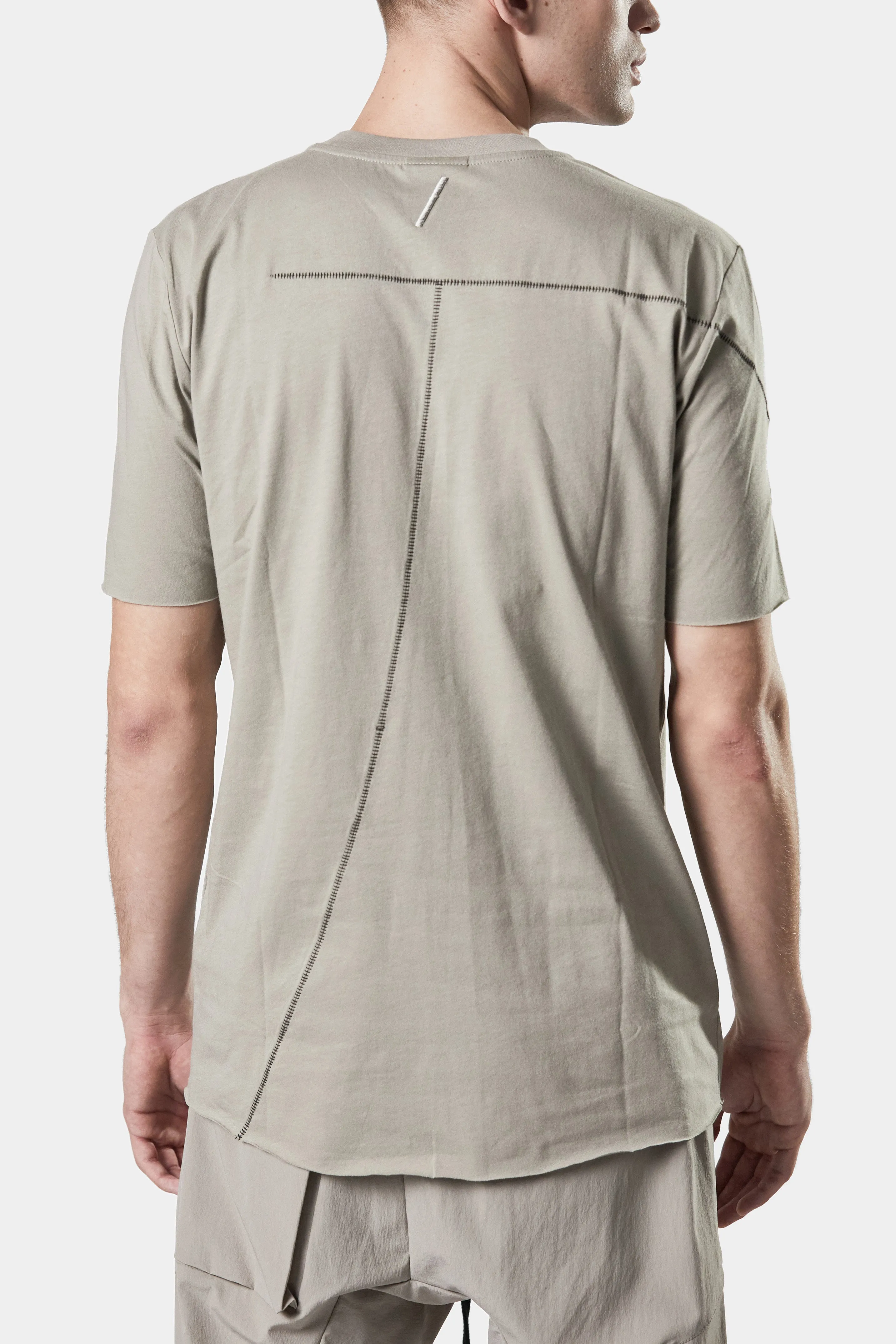 Scar stitch t-shirt, Beige