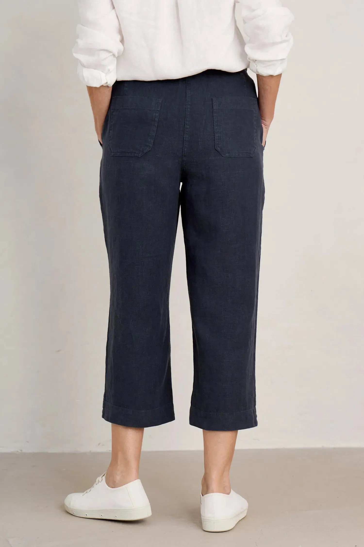 Seasalt Poleacre Cropped Linen Trousers