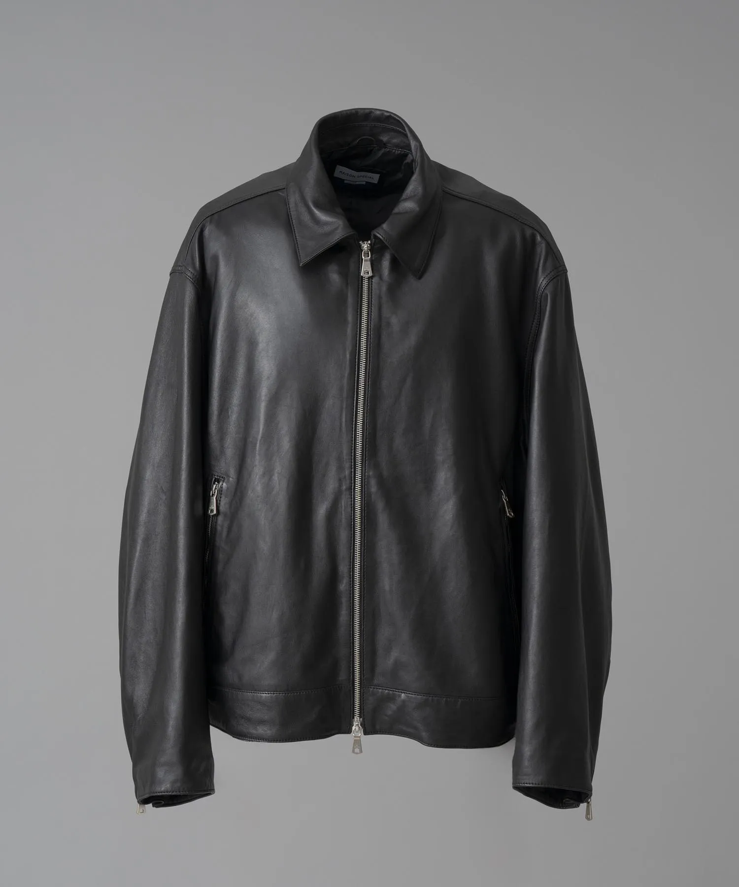 Premium Single Rider Collared Jacket, Made with Prime Sheep Leather