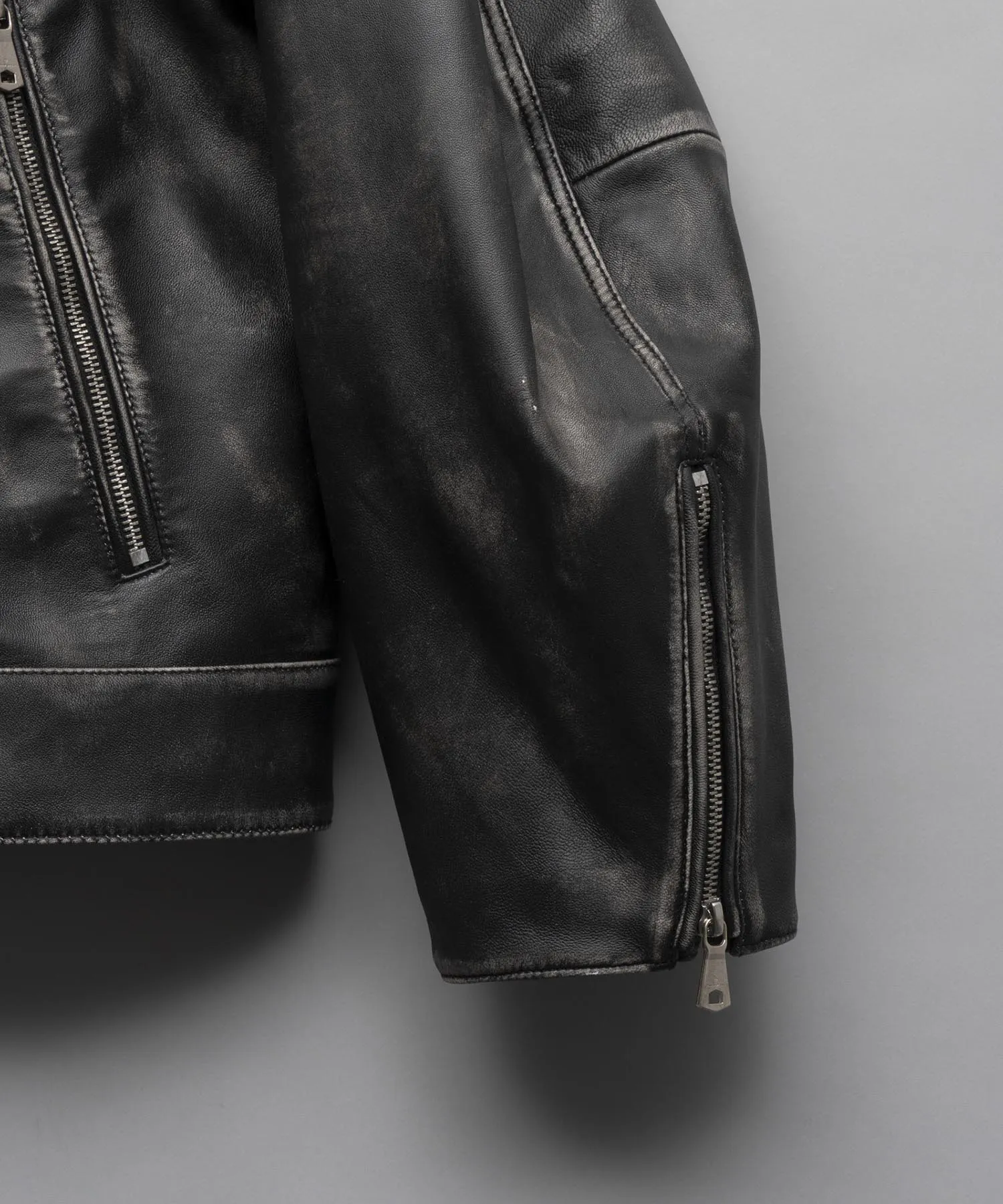 Premium Single Rider Collared Jacket, Made with Prime Sheep Leather