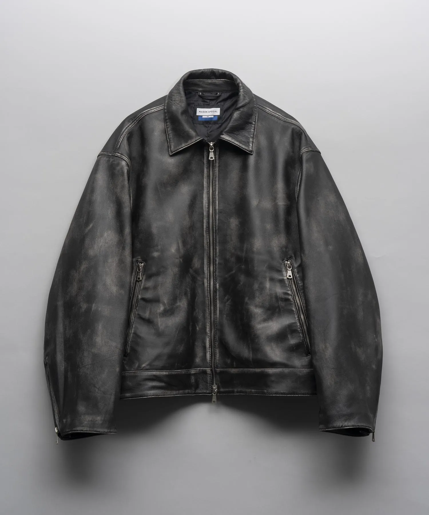 Premium Single Rider Collared Jacket, Made with Prime Sheep Leather