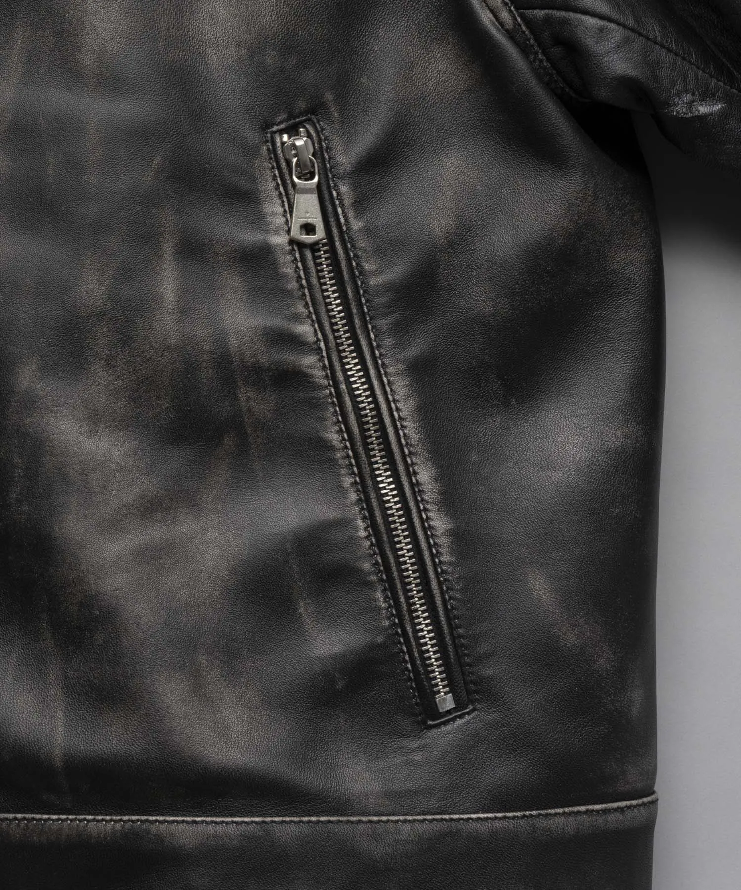 Premium Single Rider Collared Jacket, Made with Prime Sheep Leather