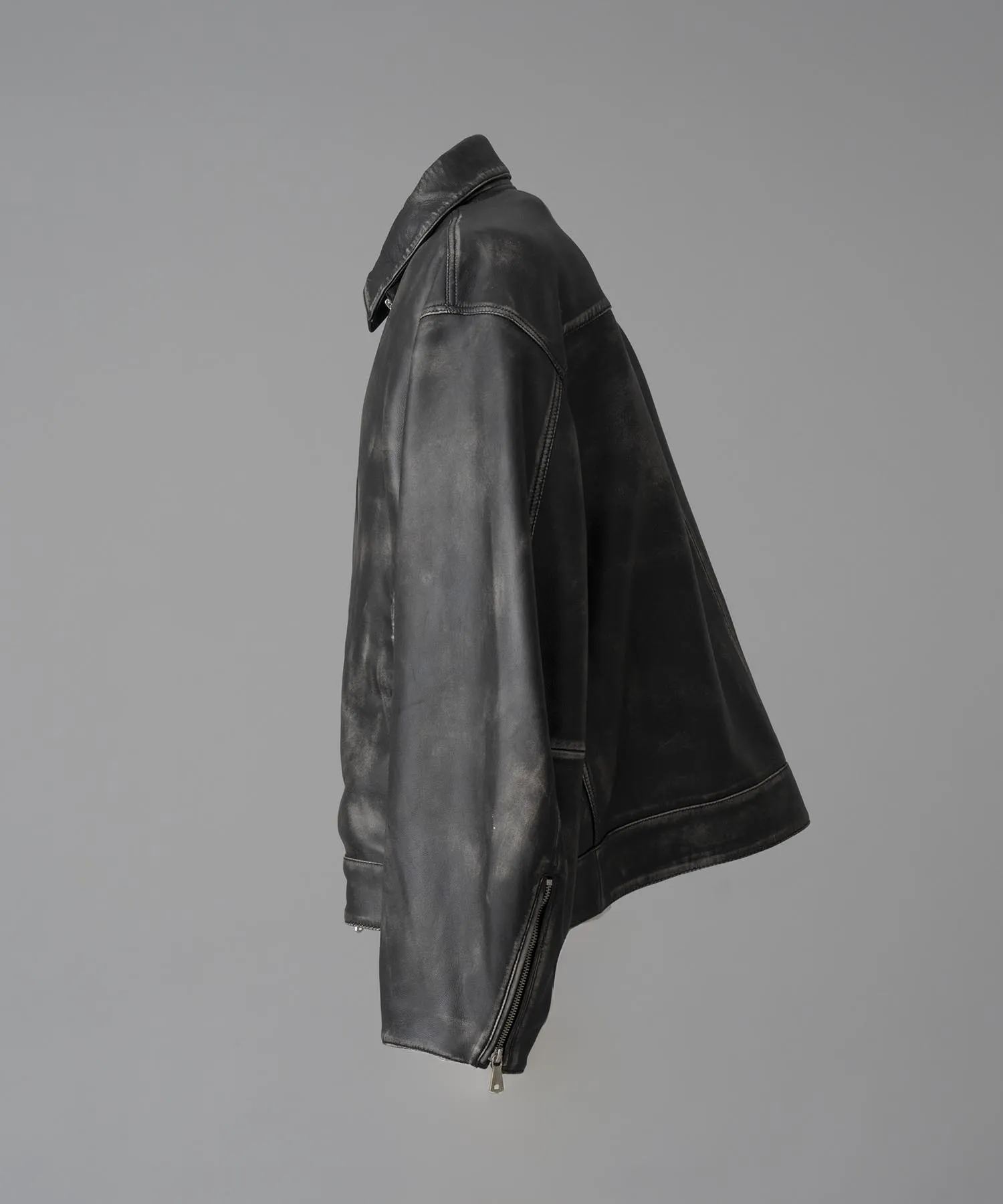 Premium Single Rider Collared Jacket, Made with Prime Sheep Leather