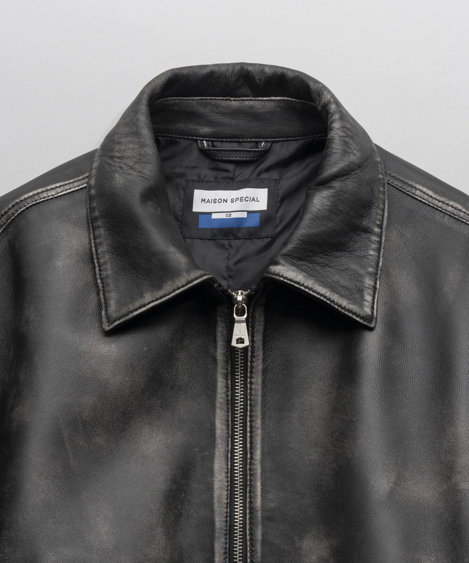 Premium Single Rider Collared Jacket, Made with Prime Sheep Leather