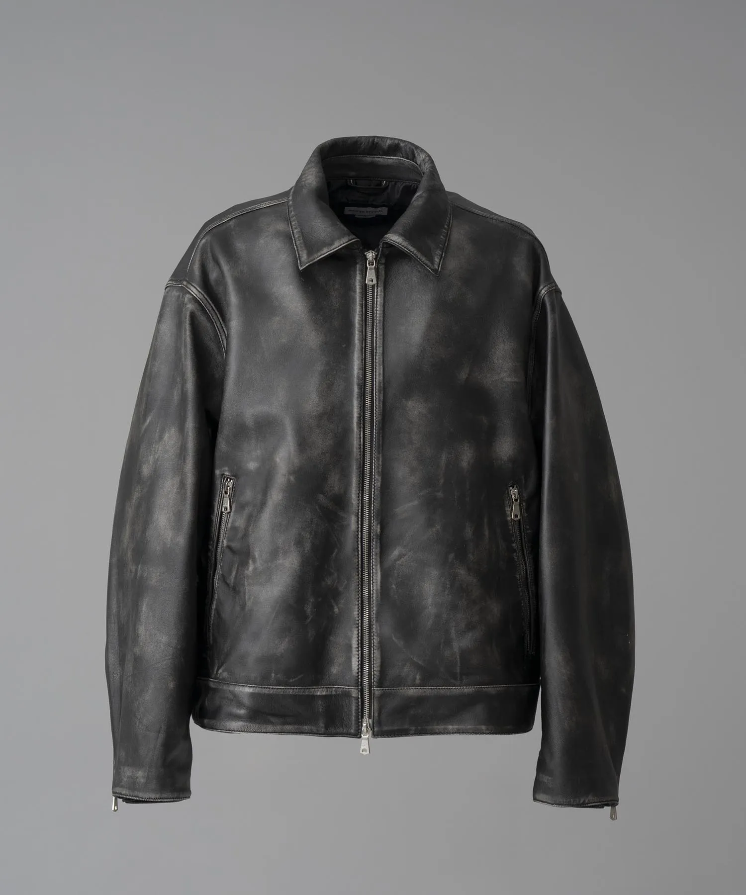 Premium Single Rider Collared Jacket, Made with Prime Sheep Leather