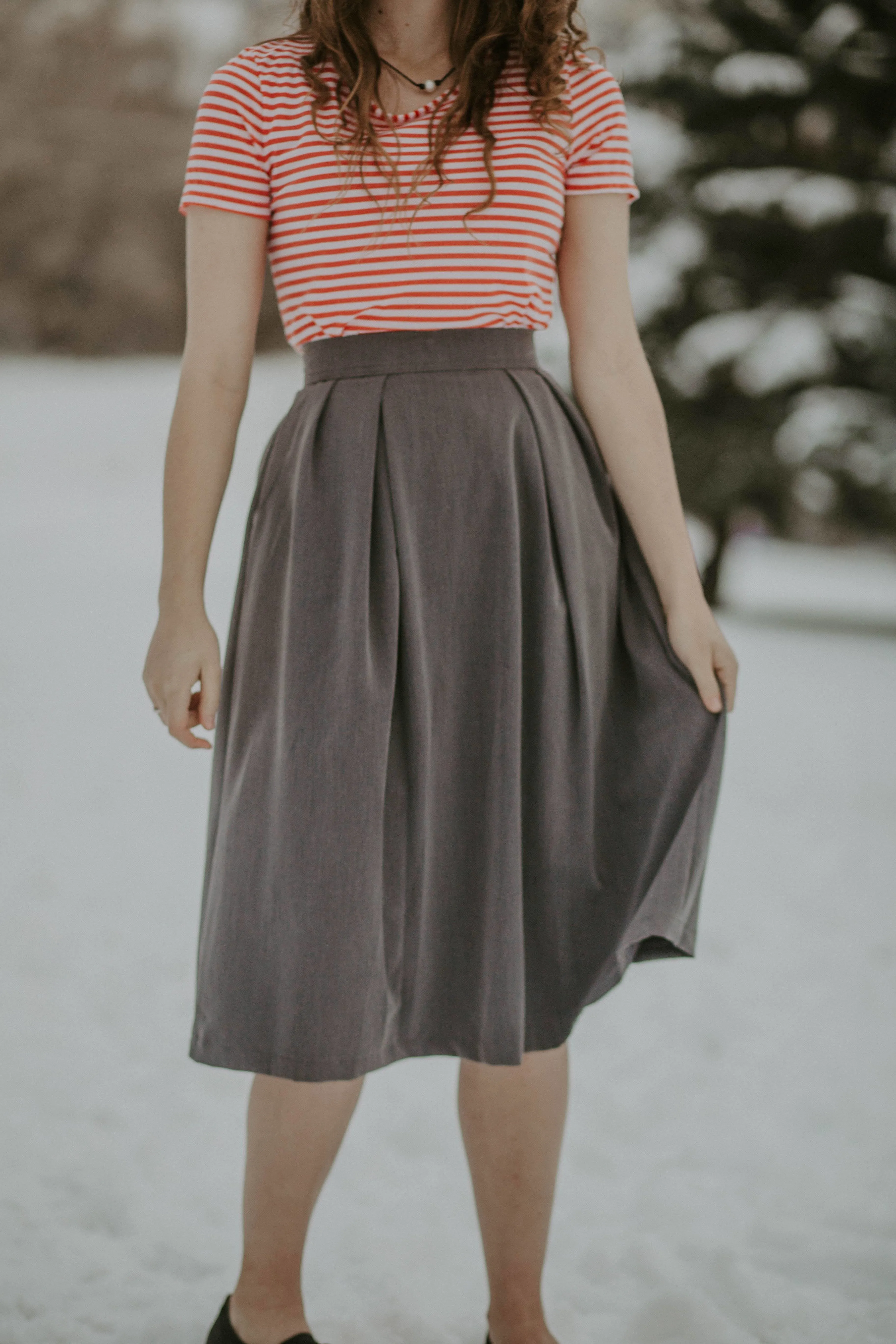 Shelby Skirt Charcoal