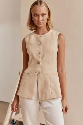 Soraya Vest (Beige)