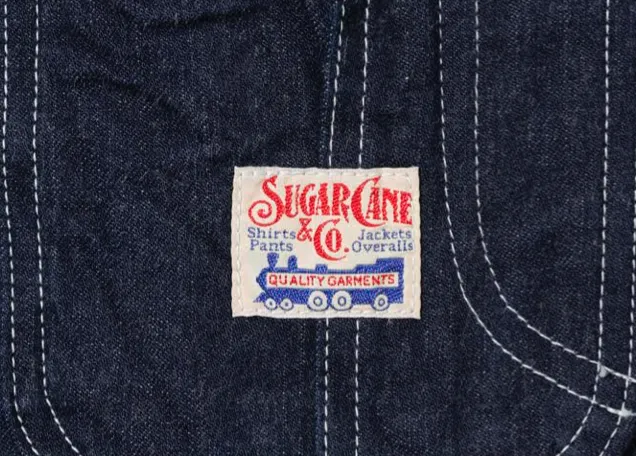 Sugar Cane, 1920's Work Coat, 11oz Blue Denim