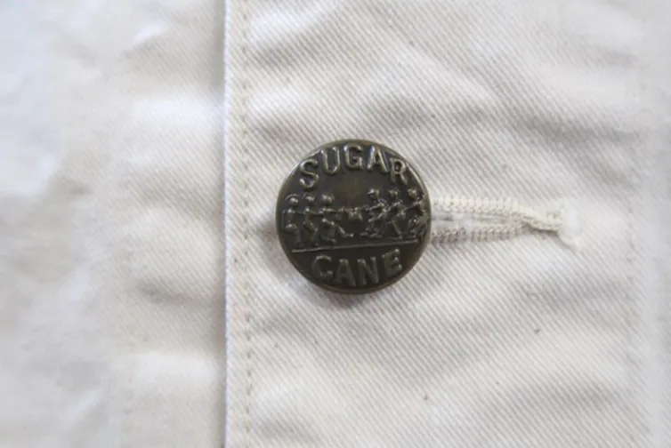 Sugar Cane, 1920's Work Coat, Natural White