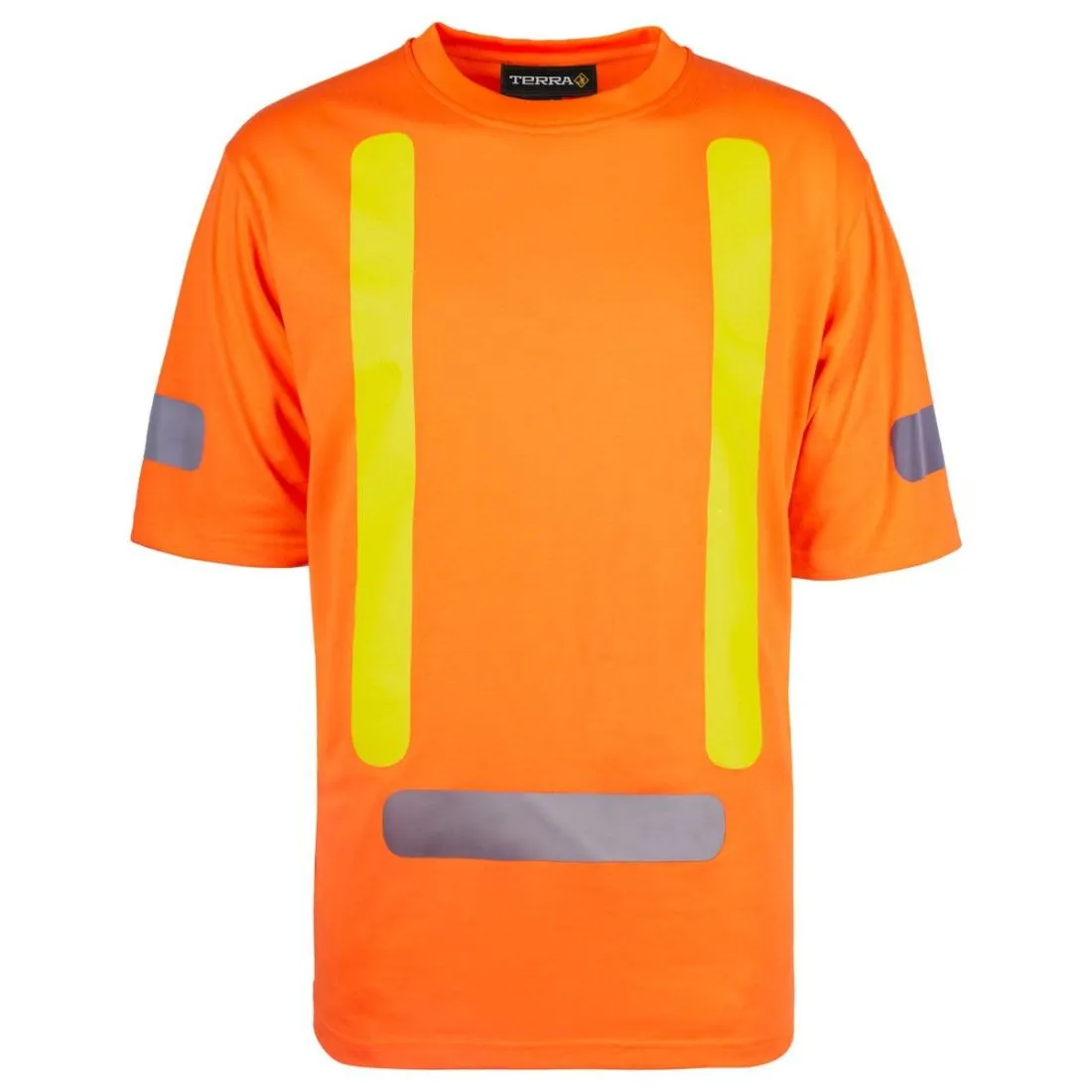 Terra Hi-Vis Short Sleeve Cotton Work Shirt 116619 - Orange