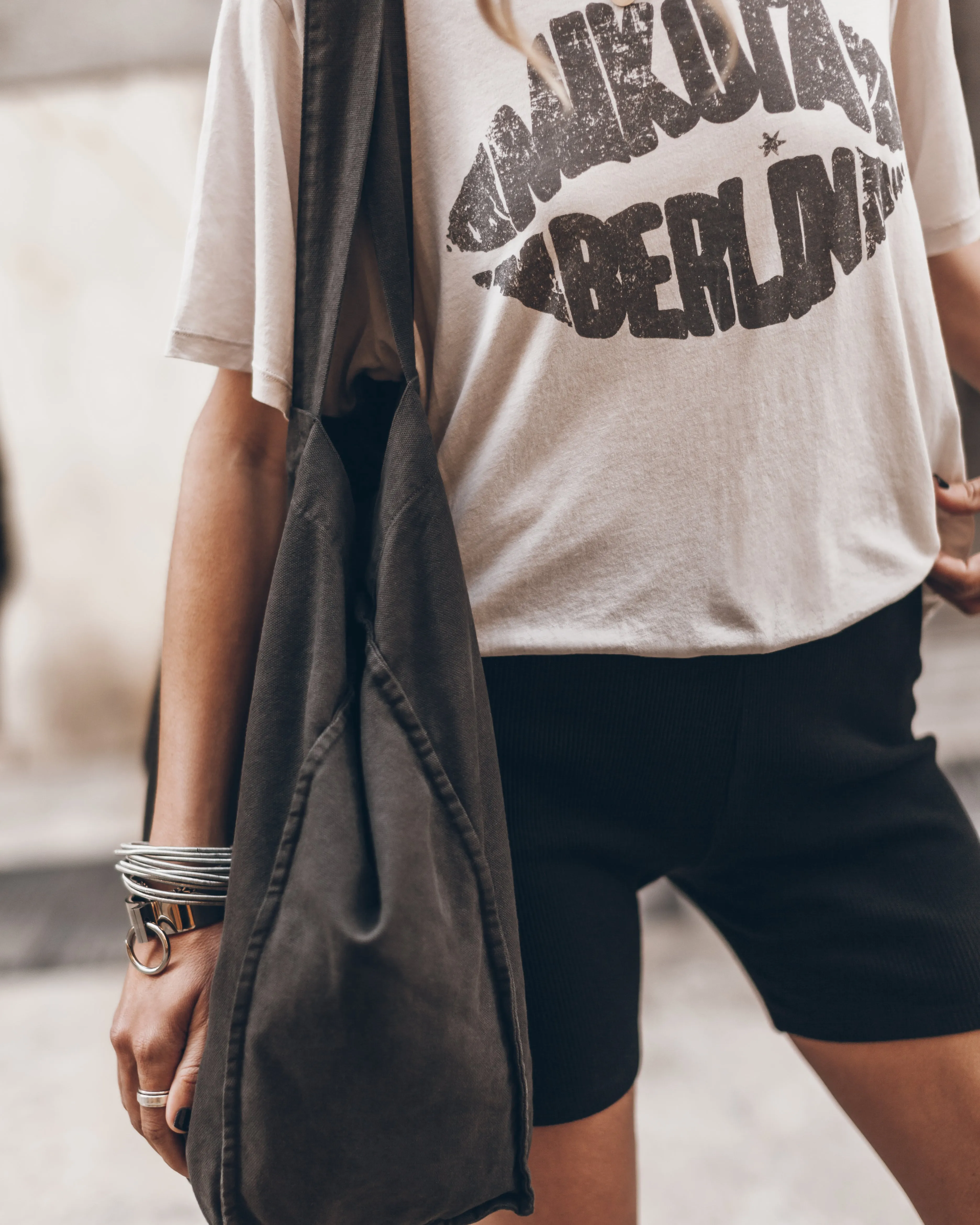 The Black Ribbed Biker Shorts