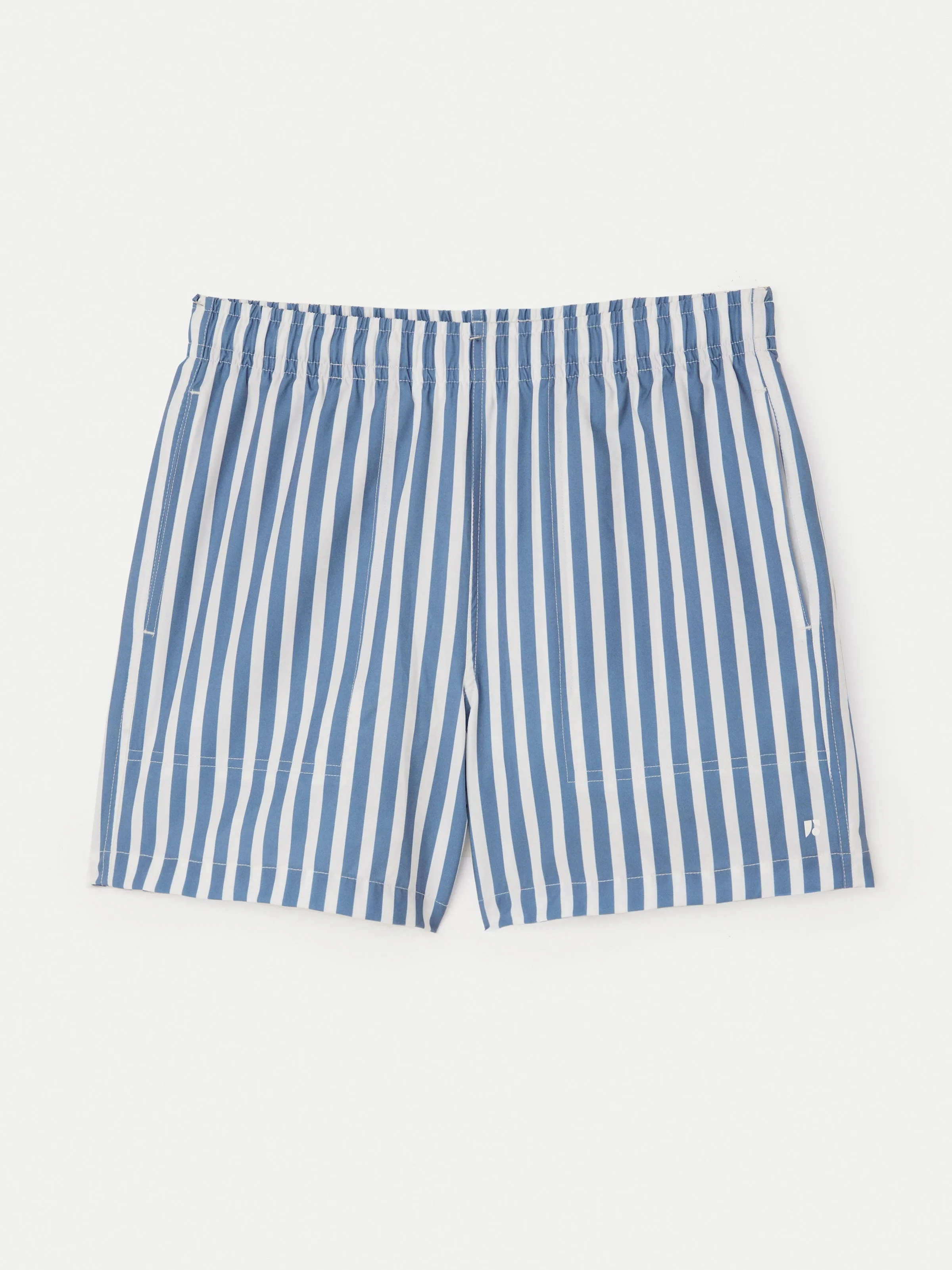 The Striped 5in Swim Short in Blue