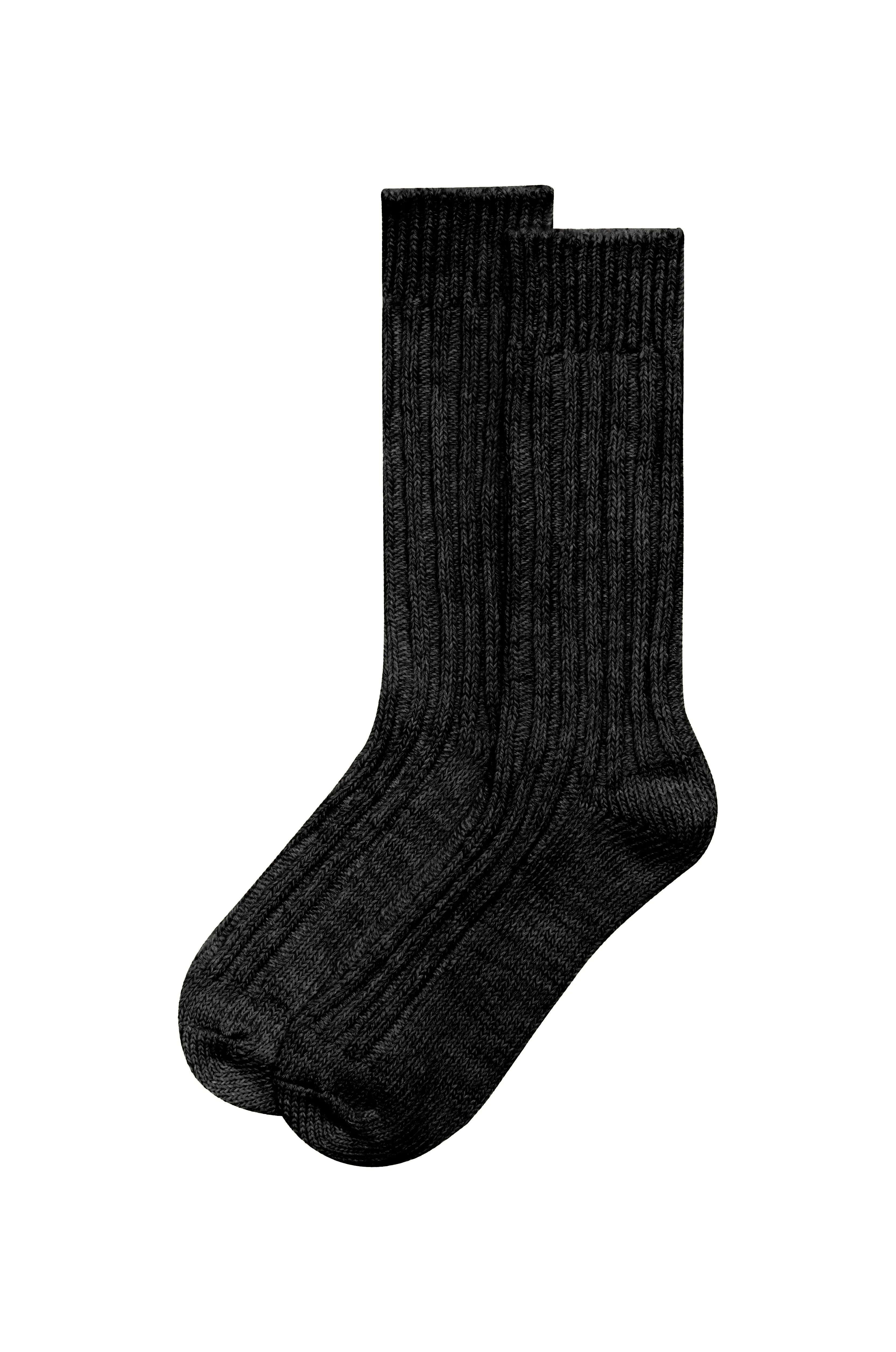 the woven sock - black