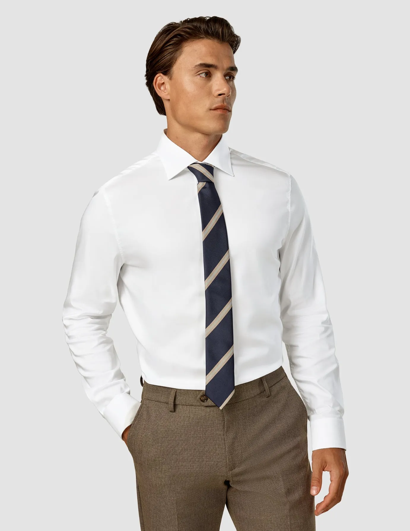 Tie Navy / Beige Stripe