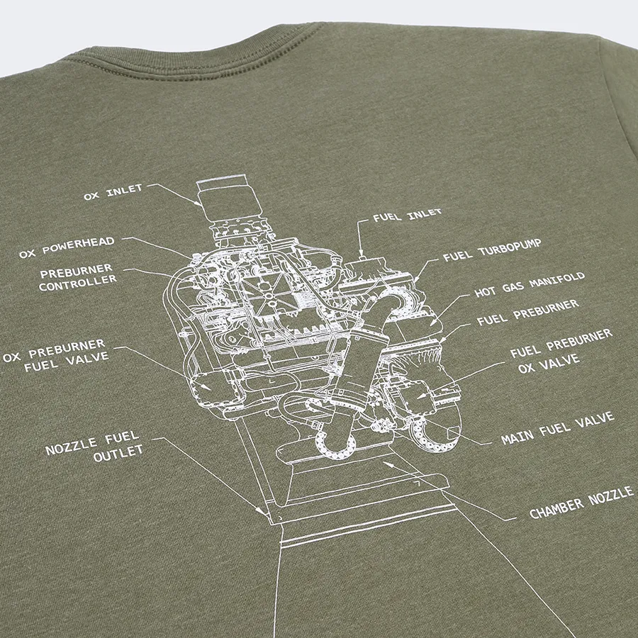 Unisex Raptor Schematic T-shirt