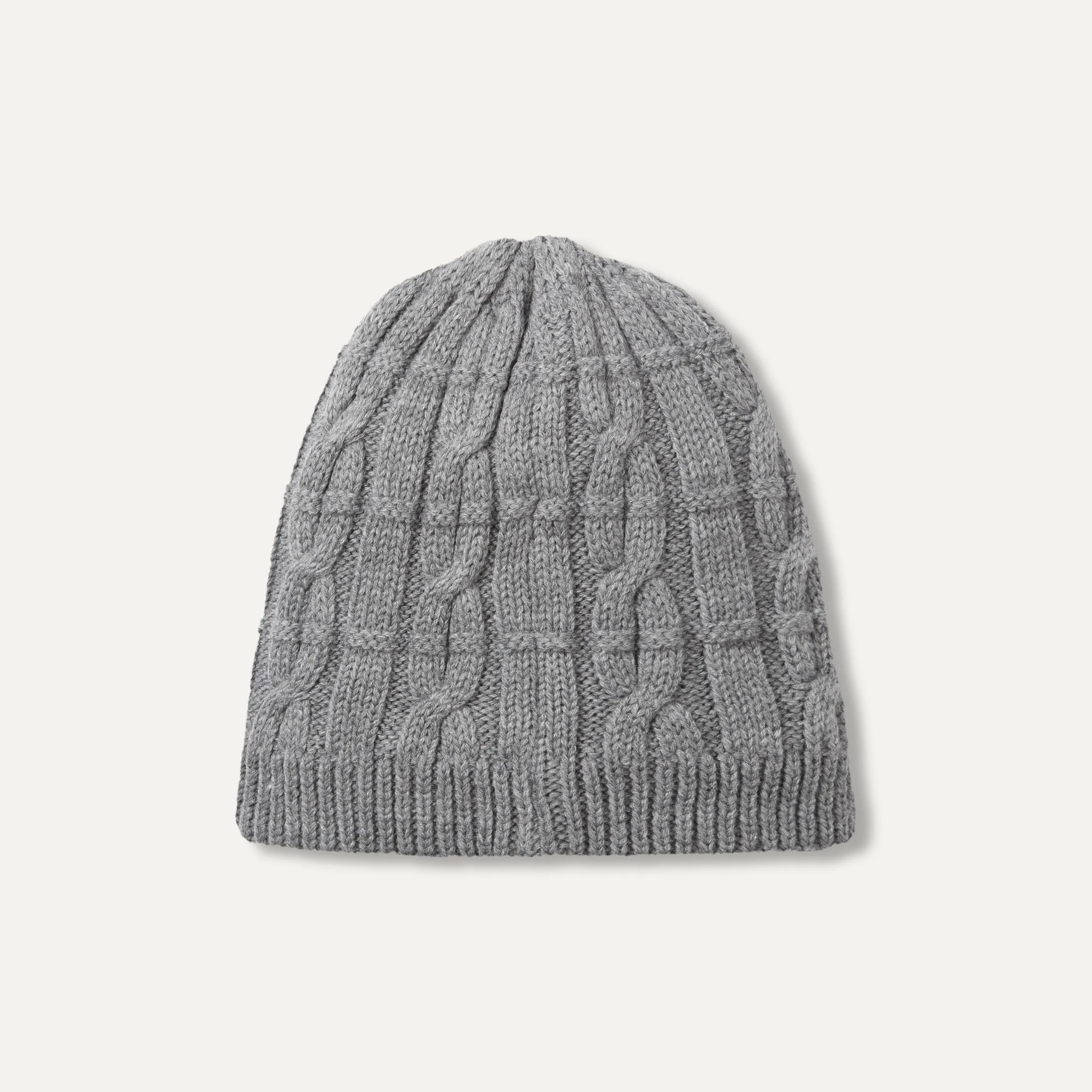 Waterproof Cold Weather Cable Knit Beanie Hat