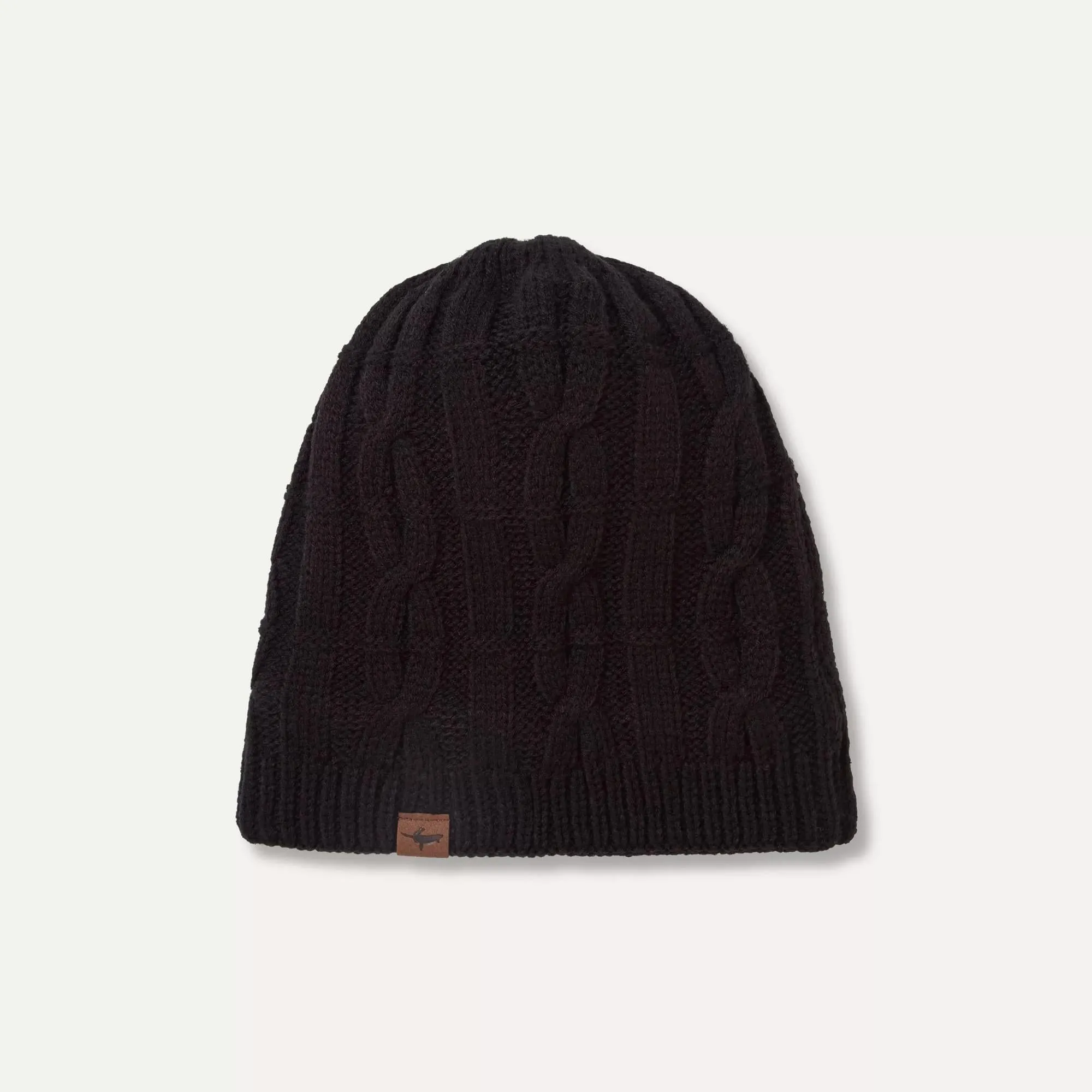 Waterproof Cold Weather Cable Knit Beanie Hat