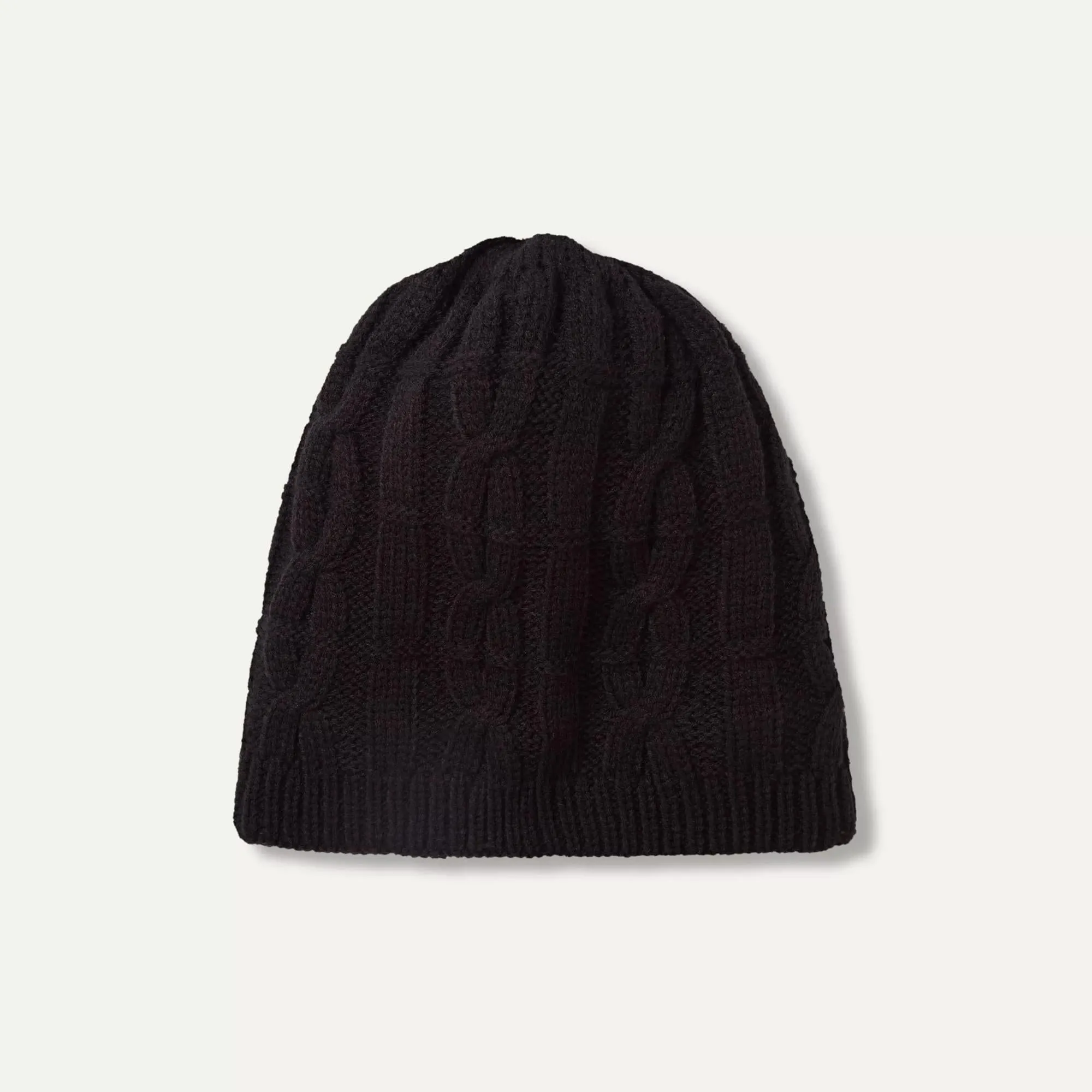 Waterproof Cold Weather Cable Knit Beanie Hat