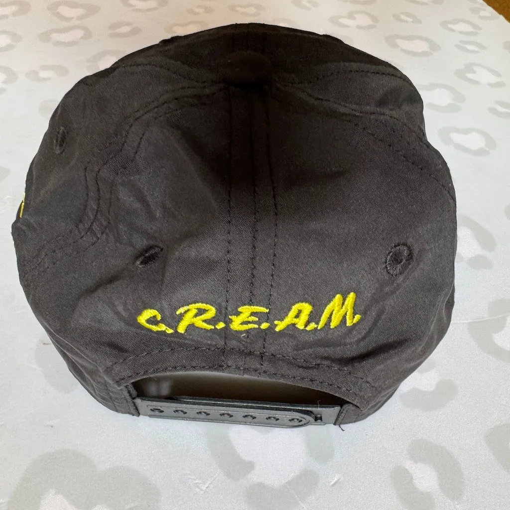 WHEEL LOVE - Cream (Black) Quick Dry Snapback Cap