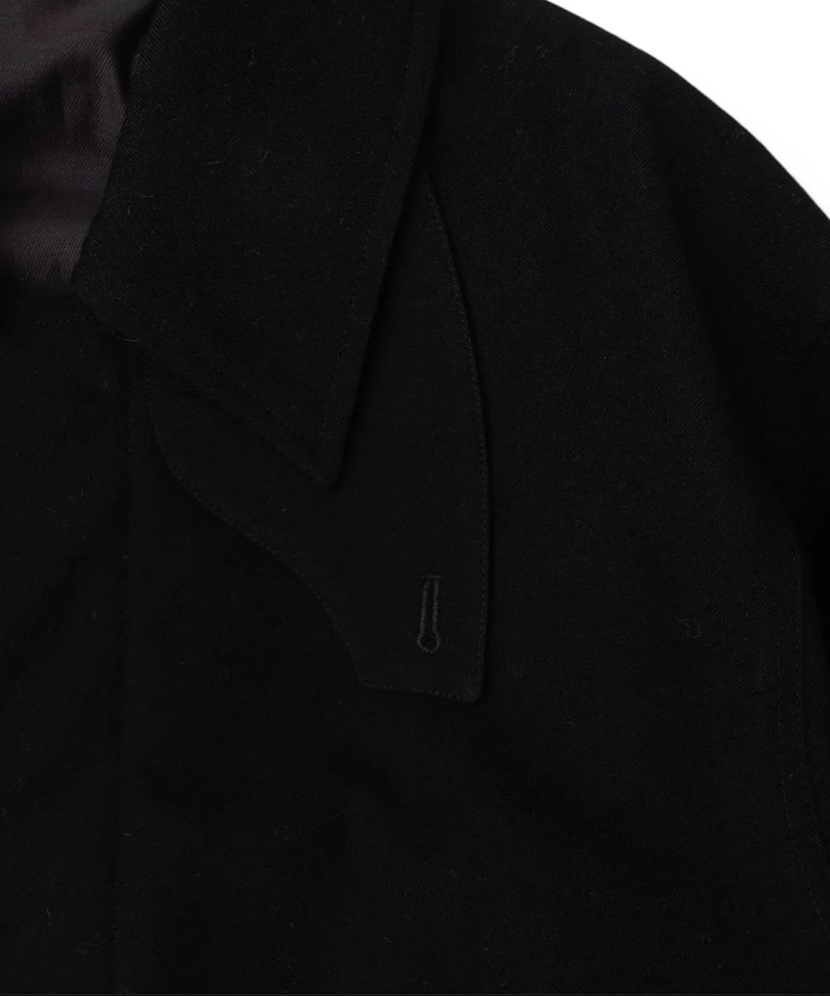 WOOL MIRITARY BLOUSON "BLACK"