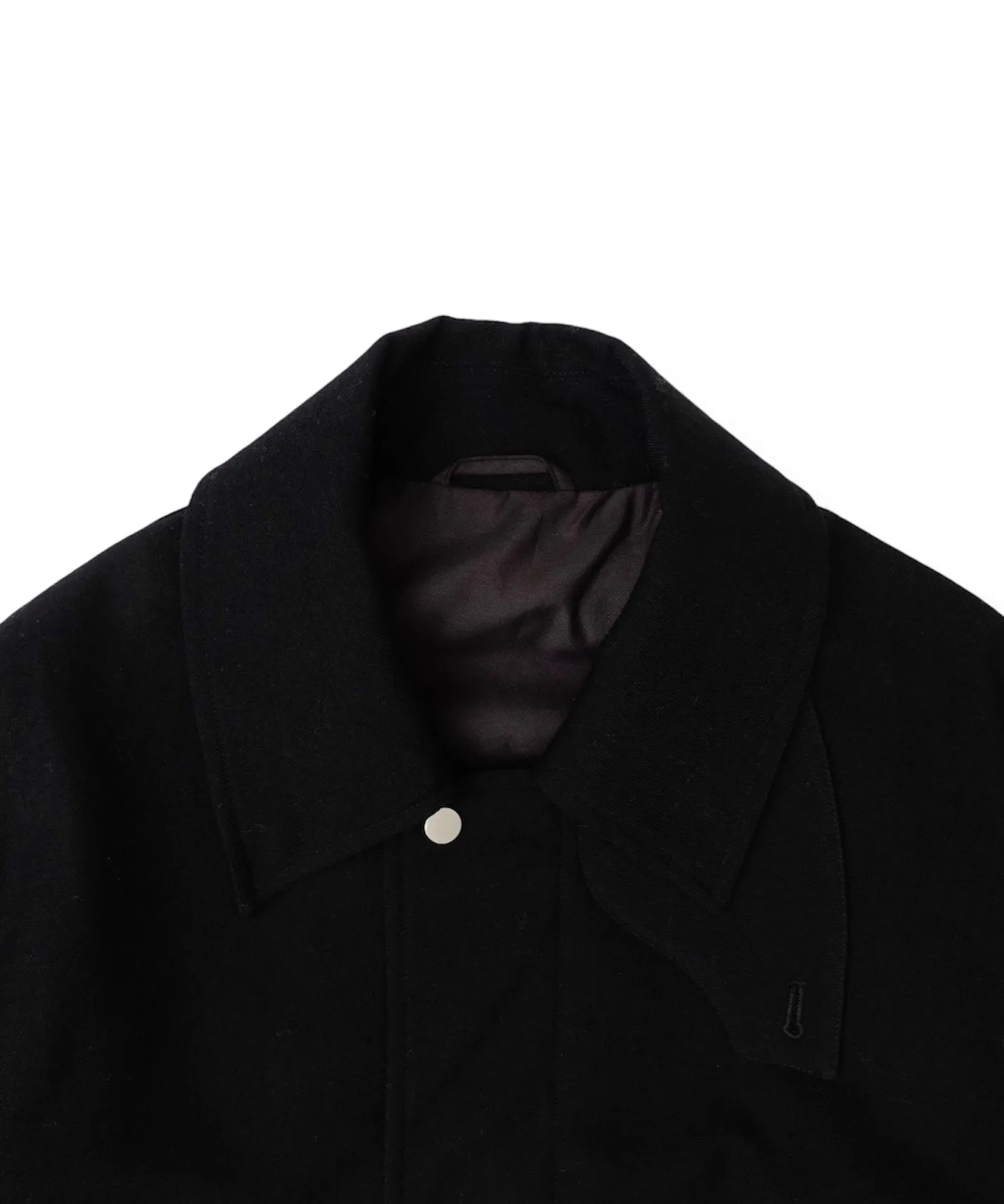 WOOL MIRITARY BLOUSON "BLACK"